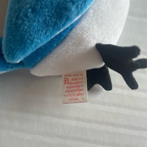 RARE Rocket- Blue Jay TY Beanie baby At least **6**Tag Errors and MINT condition - Picture 3 of 6